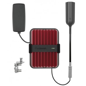 weBoost Drive Reach OTR antenna designed to enhance mobile signal strength on the road.